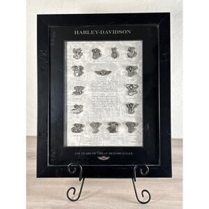 2003 Harley-Davidson 100th Anniversary Gramed Engine Pin Set Limited Edition COA